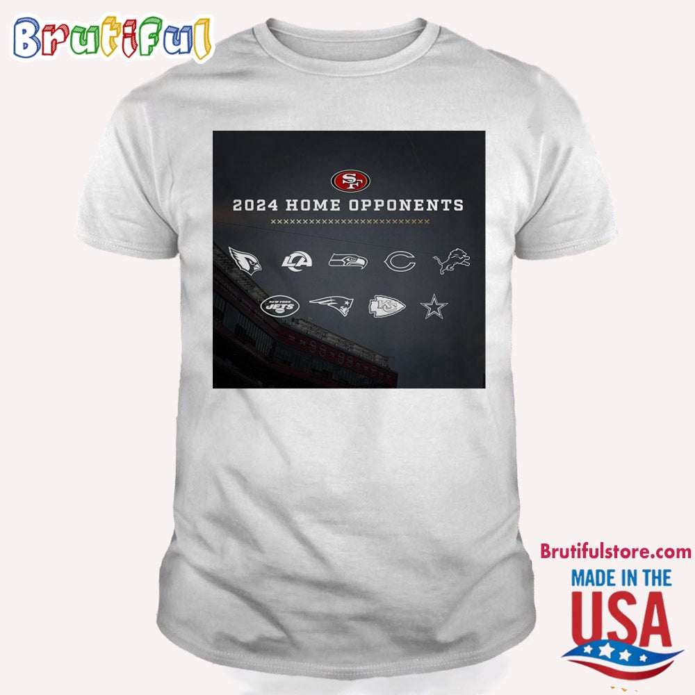 San Francisco 49ers 2024 NFL Season Schedule T Shirt