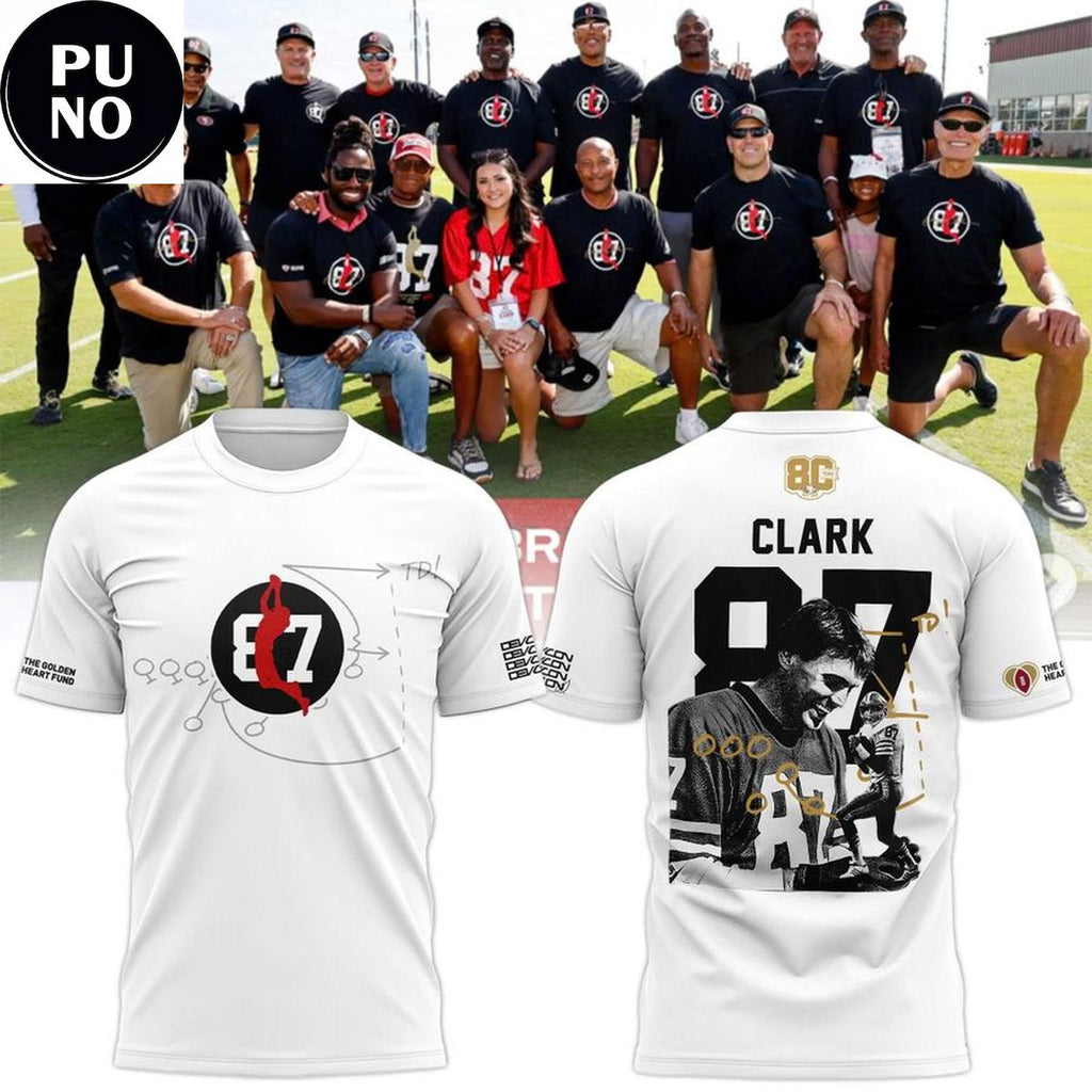 San Francisco 49ers 2026 Dwight Clark 87 T-Shirt