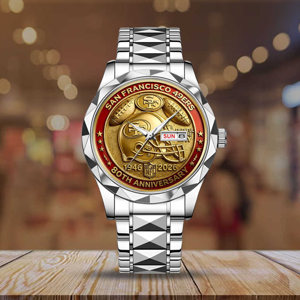 San Francisco 49ers 80th Anniversary Alloy Luxury Quartz Watch - HOATT16011