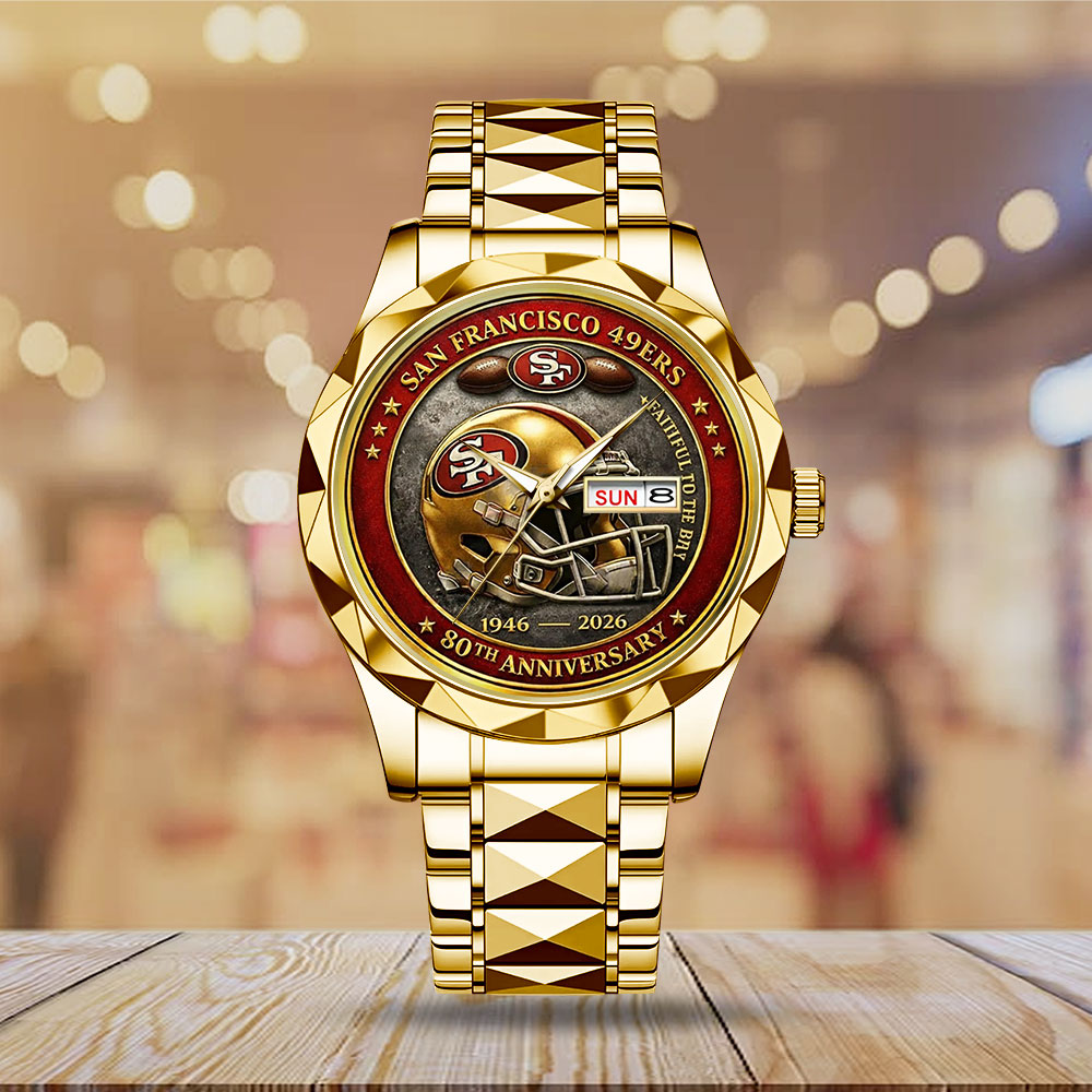 San Francisco 49ers 80th Anniversary Alloy Luxury Quartz Watch - MAITM14496