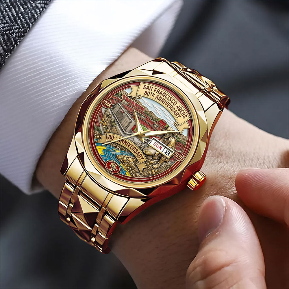 San Francisco 49ers 80th Anniversary Alloy Luxury Quartz Watch - MAITM14692