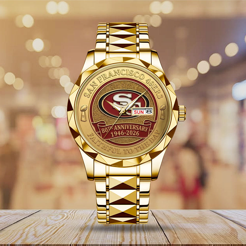 San Francisco 49ers 80th Anniversary Alloy Luxury Quartz Watch - MAITM15120