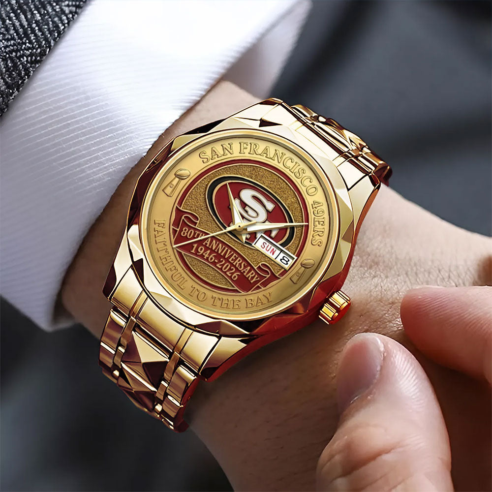 San Francisco 49ers 80th Anniversary Alloy Luxury Quartz Watch - MAITM15120