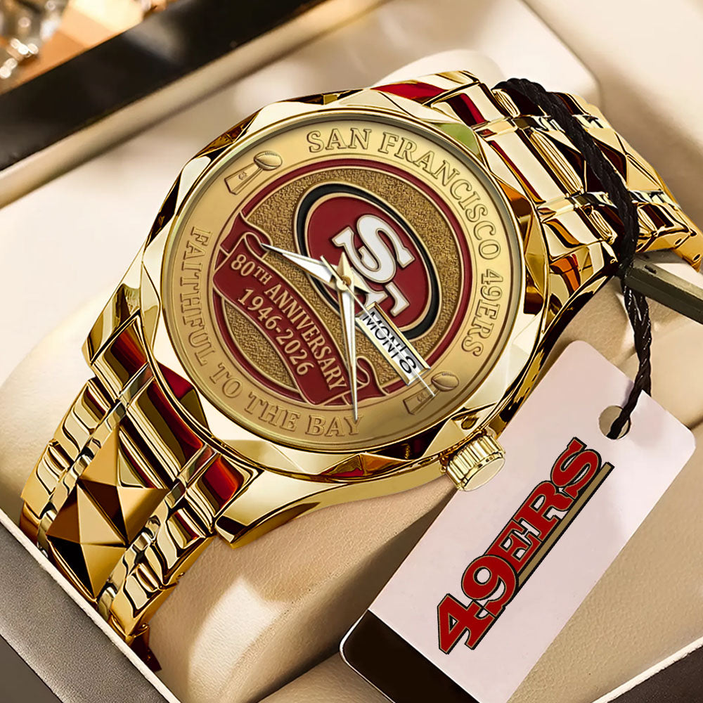 San Francisco 49ers 80th Anniversary Alloy Luxury Quartz Watch - MAITM15120