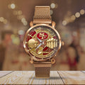 San Francisco 49ers 80th Anniversary Mesh Strap Quartz Watch - MAITM14540