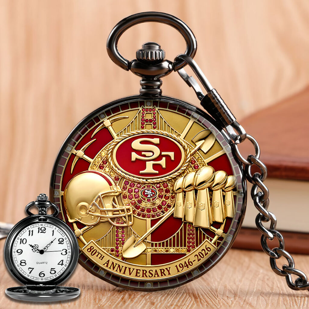 San Francisco 49ers 80th Anniversary Pocket Watch - MAITM14541