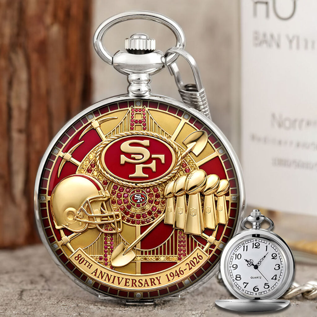 San Francisco 49ers 80th Anniversary Pocket Watch - MAITM14541