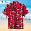 San Francisco 49ers Aloha Shirt Red With Pirate Theme