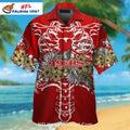 San Francisco 49ers Aloha Shirt Skeleton And Floral Theme