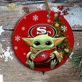 San Francisco 49ers Baby Yoda Ornament Christmas Tree Decorations