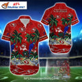 San Francisco 49ers Beach Parrot Palm Tree Hawaiian Shirt