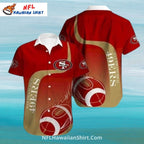 San Francisco 49ers Football Flame Gradient Hawaiian Shirt