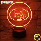 San Francisco 49ers Night Light 3D LED Lamp