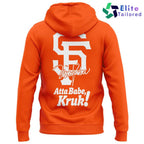 San Francisco Giants Atta Babe Kruk Orange Pullover Hoodie