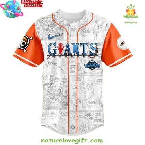 One Piece San Francisco Giants Game Day Jersey Grand Line