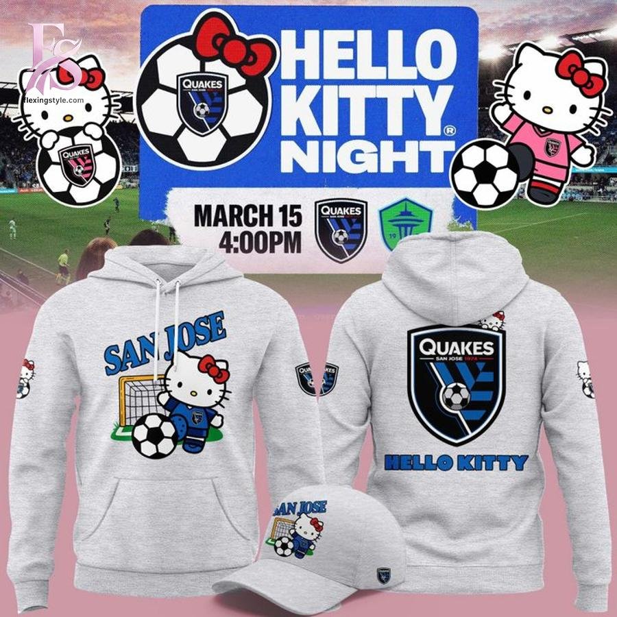 San Jose Earthquakes Hello Kitty 2026 Hoodie