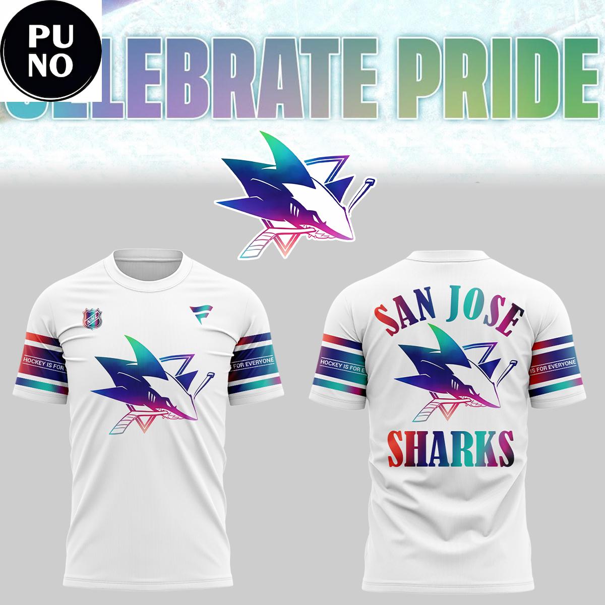 San Jose Sharks Celebrate Pride Night 2026 Hoodie T-Shirt