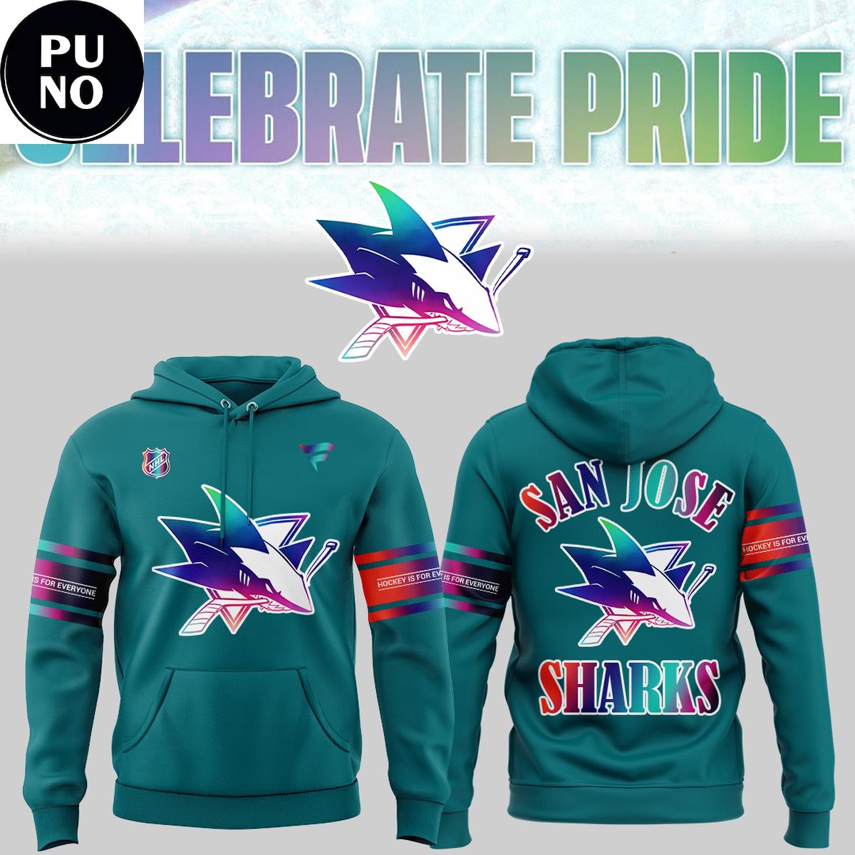 San Jose Sharks Celebrate Pride Night 2026 Hoodie T-Shirt
