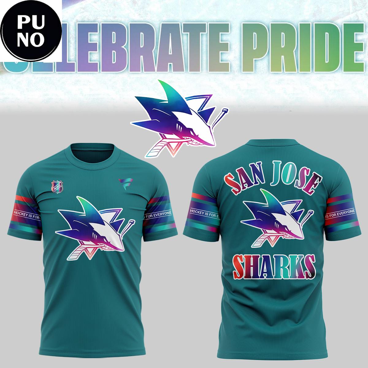 San Jose Sharks Celebrate Pride Night 2026 Hoodie T-Shirt