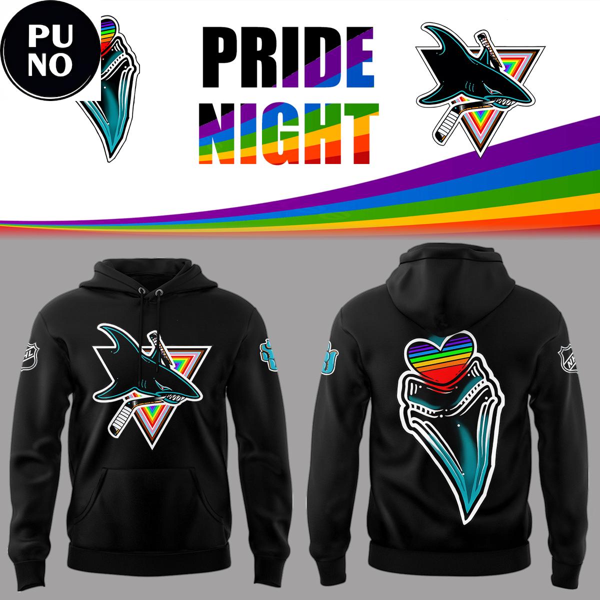 San Jose Sharks Pride Celebration 2026 By Tattoo Artist Jazz Fuller Hoodie T-Shirt