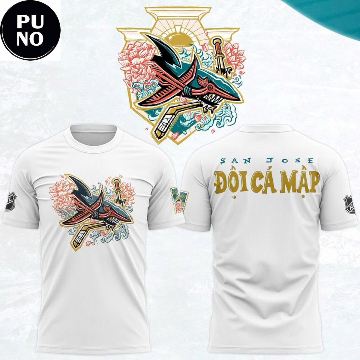 San Jose Sharks Vietnamese Heritage Celebration 2026 Hoodie T-Shirt