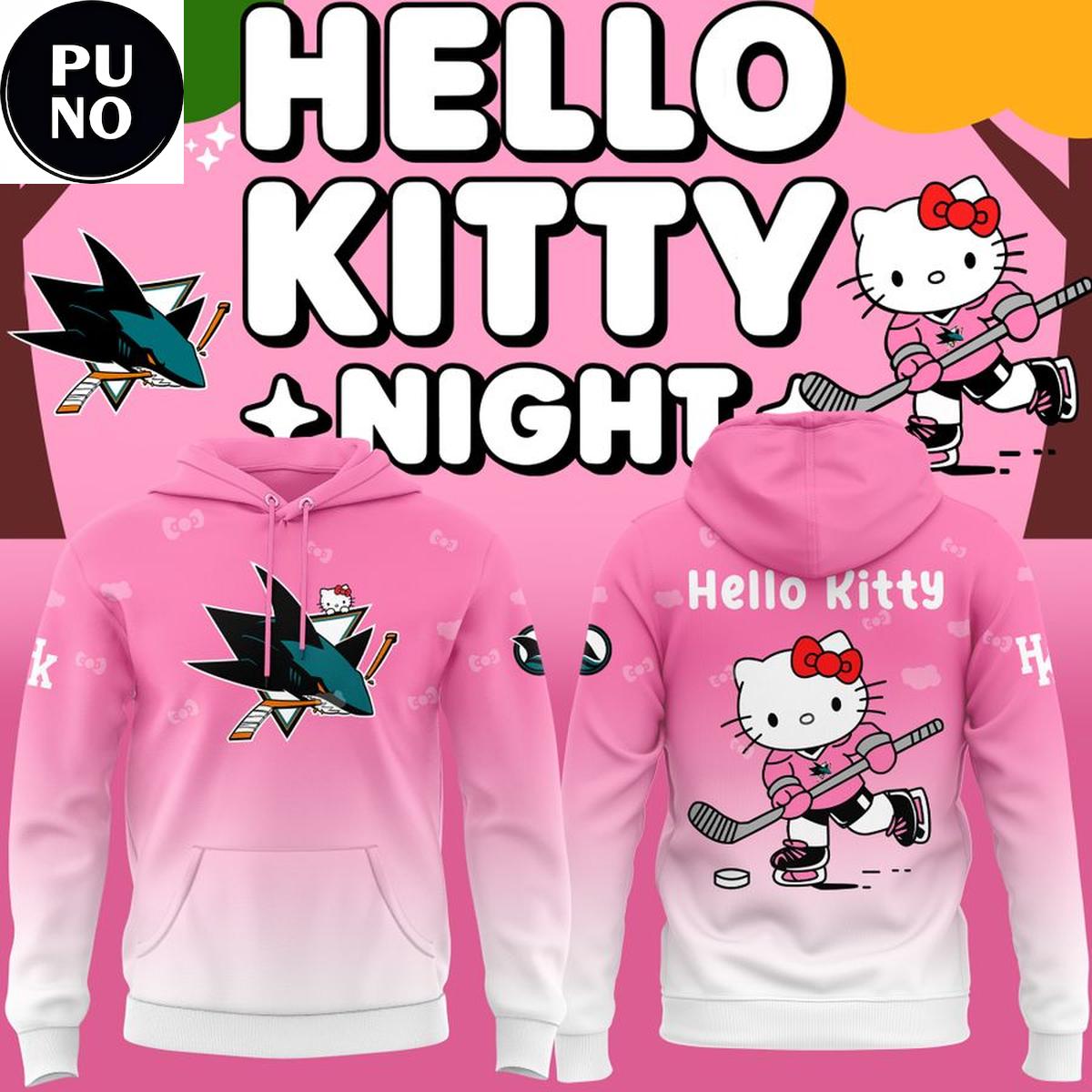 San Jose Sharks x Hello Kitty Night 2026 Hoodie T-Shirt