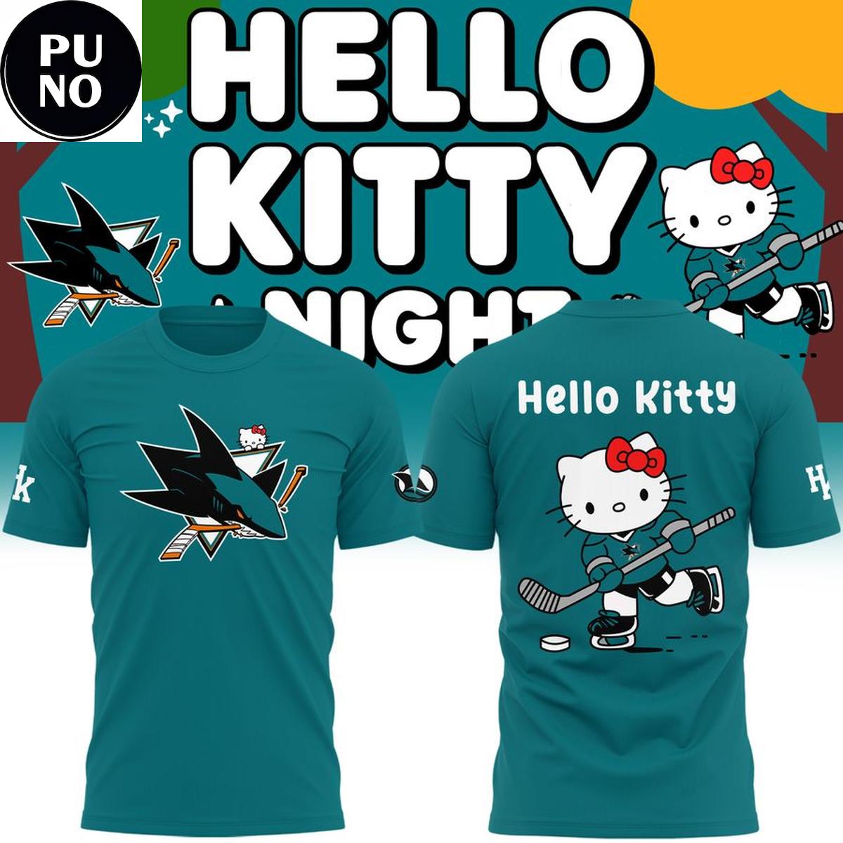 San Jose Sharks x Hello Kitty Night 2026 Hoodie T-Shirt