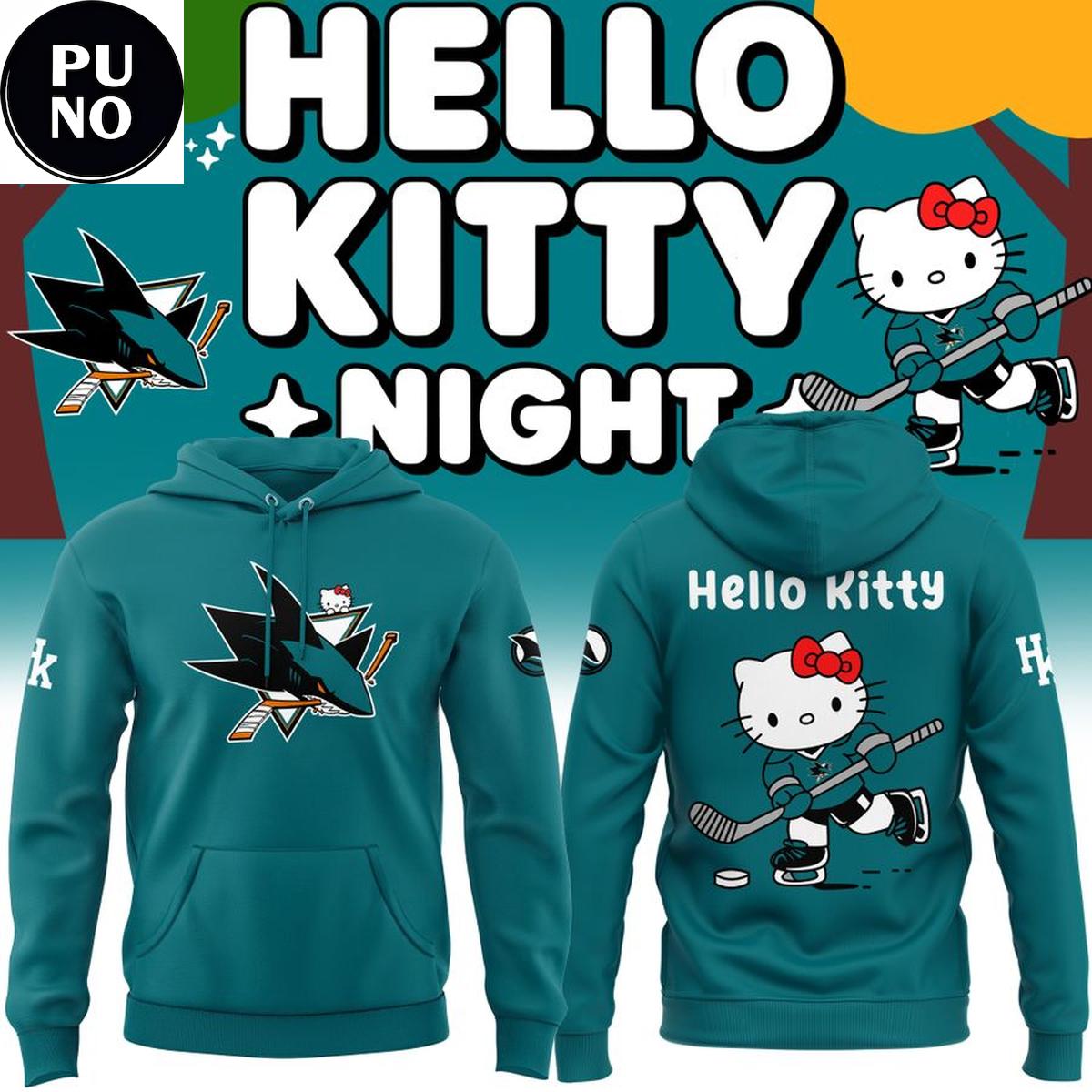 San Jose Sharks x Hello Kitty Night 2026 Hoodie T-Shirt