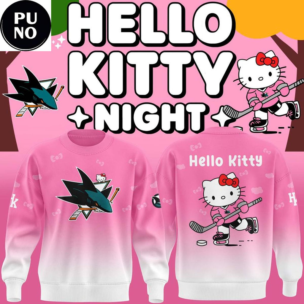 San Jose Sharks x Hello Kitty Night 2026 Hoodie T-Shirt