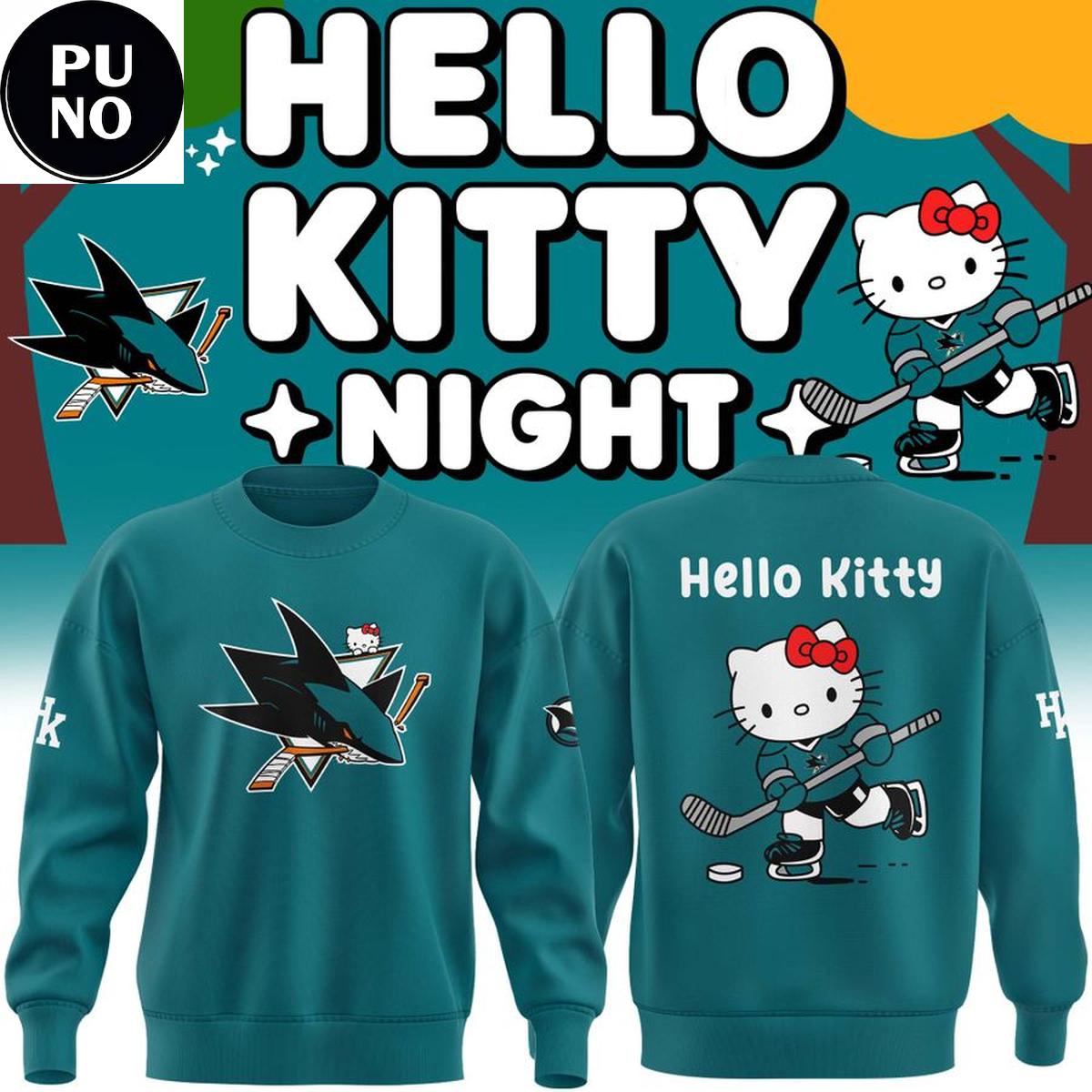 San Jose Sharks x Hello Kitty Night 2026 Hoodie T-Shirt