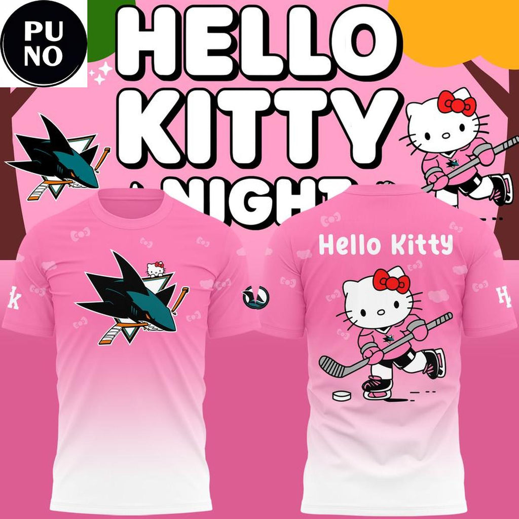 San Jose Sharks x Hello Kitty Night 2026 Hoodie T-Shirt