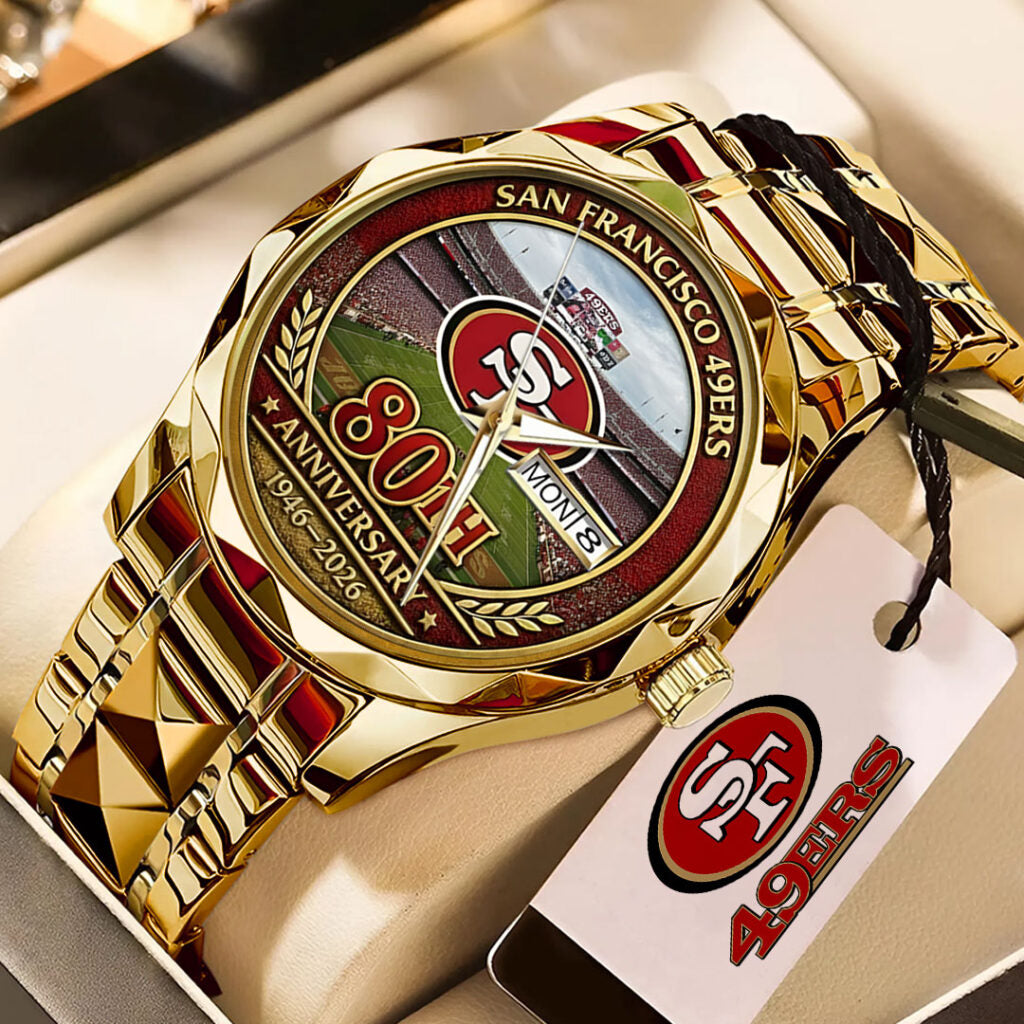 San Francisco 49ers 80th Anniversary 2026 Alloy Luxury Quartz Watch - TMTHU2808