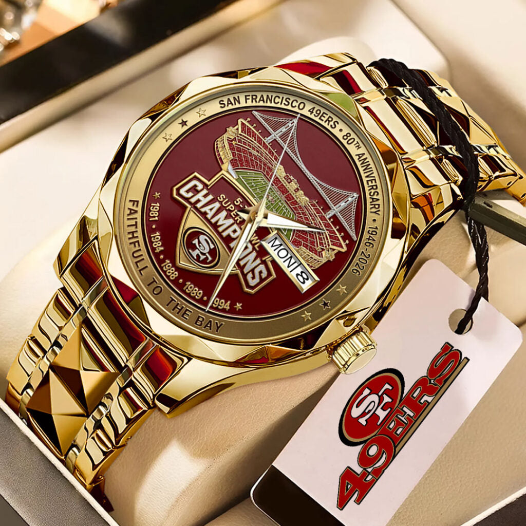 San Francisco 49ers 80th Anniversary 2026 Alloy Luxury Quartz Watch - TMTHU2882