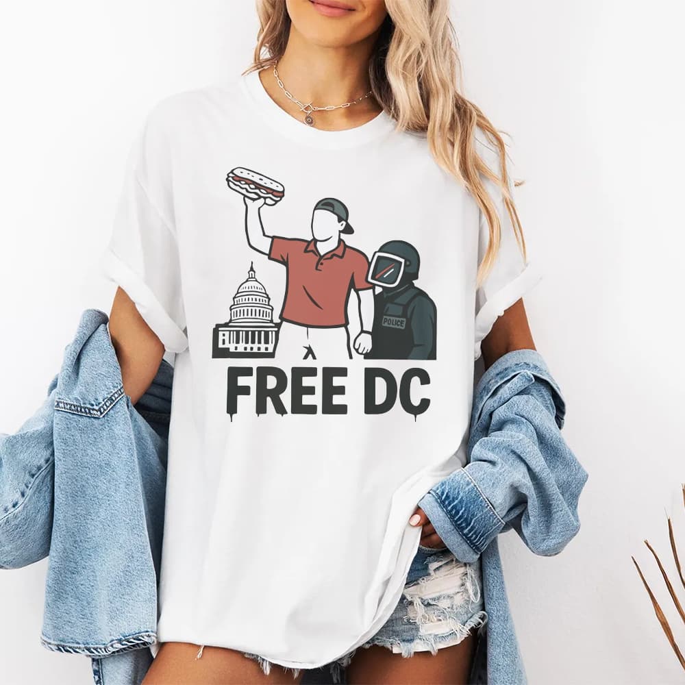 Sandwich Guy Free DC Battle Shirt