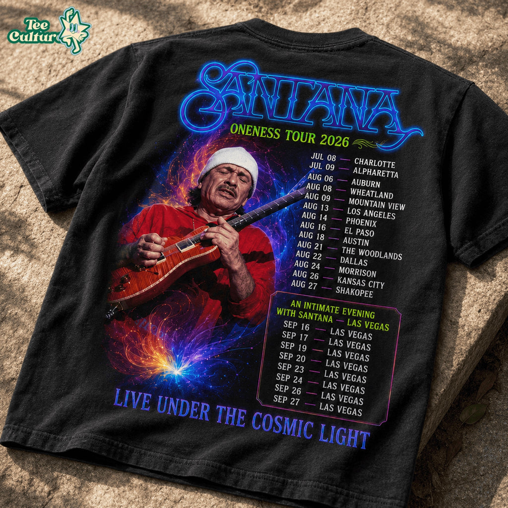 Santana Oneness Tour 2026 3D Shirt