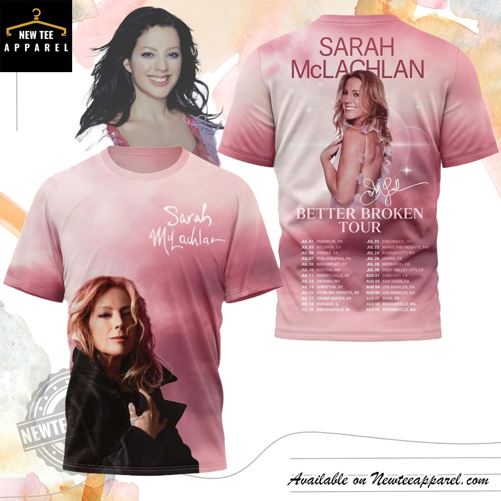 Sarah Mclachlan Better Broken Tour 2026 Shirt