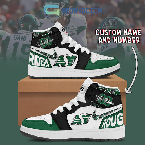 Saskatchewan Roughriders Personalized Air Jordan 1 Shoes