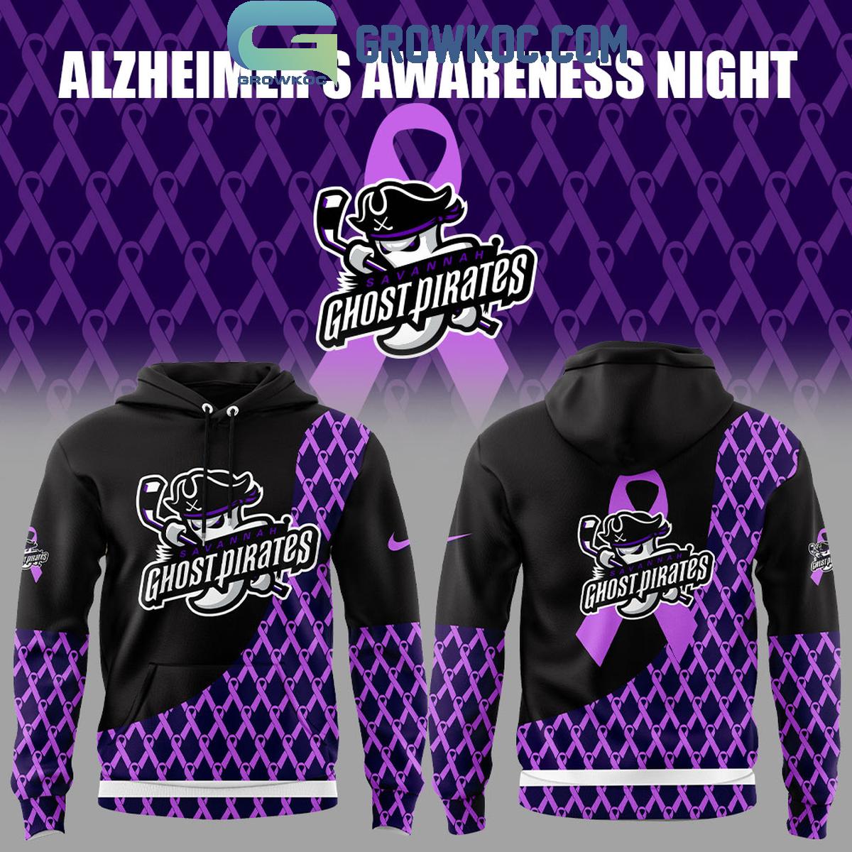 Savannah Ghost Parrots Uniform Alzheimer’s Awareness Night Hoodie