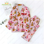 Scooby-Doo I Ruv You Valentine Pajamas Pink Set