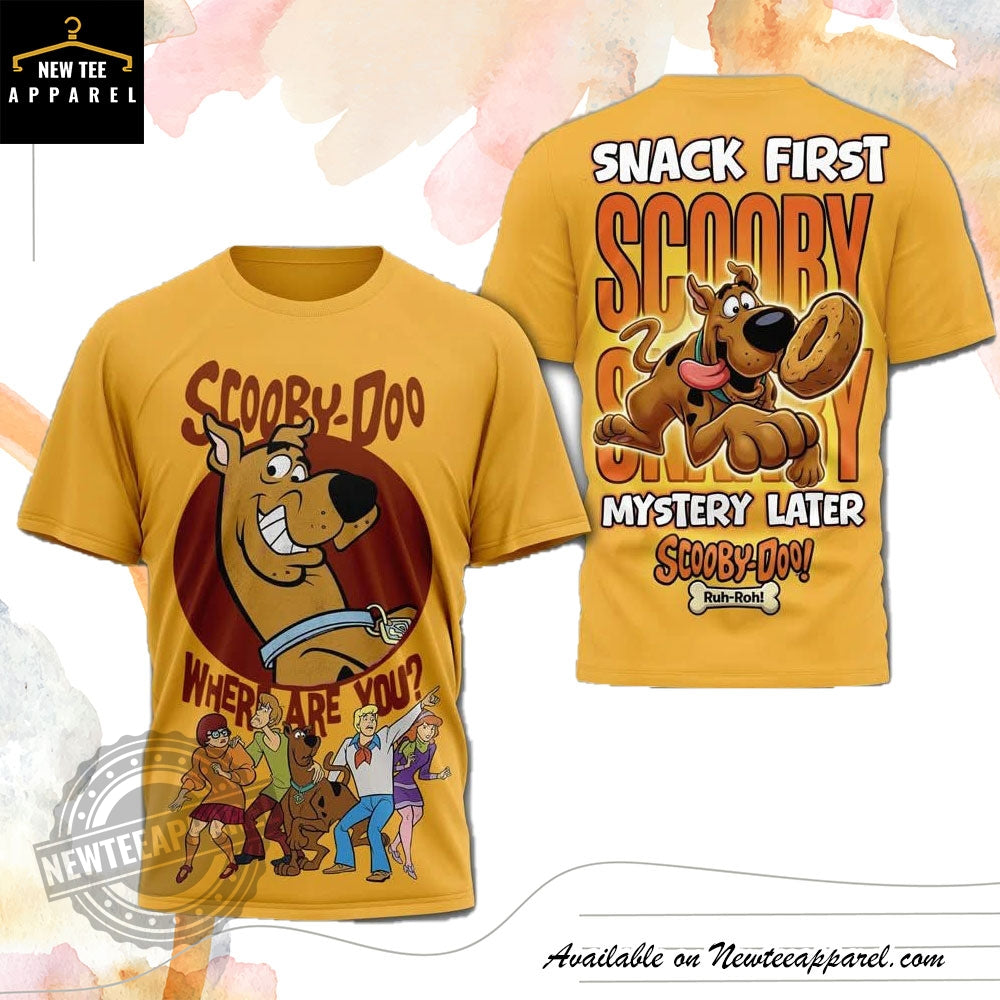 Scooby Doo Snack First Mystery Later Shirt