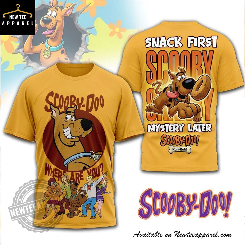 Scooby Doo Snack First Mystery Later Shirt