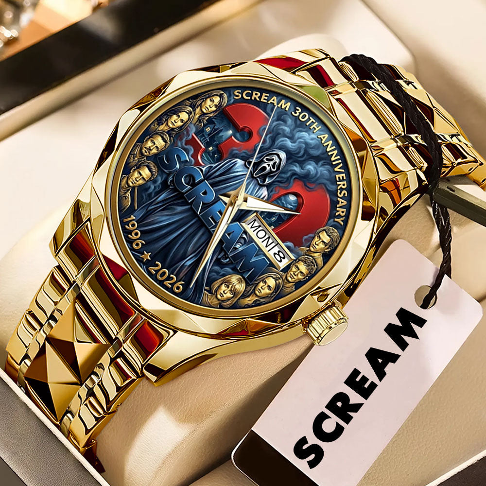 Scream 30th Anniversary Alloy Luxury Quartz Watch - TMTHU3859