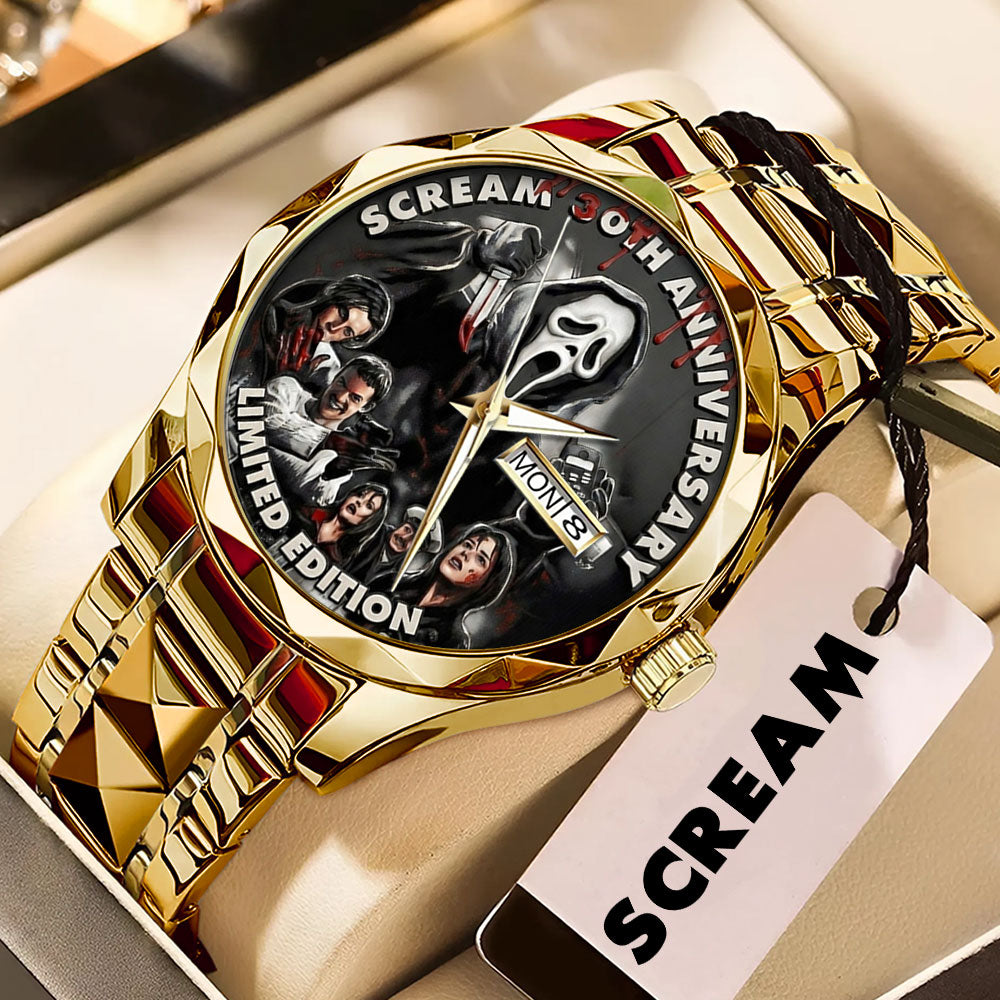 Scream 30th Anniversary Alloy Luxury Quartz Watch - TMTHU4211
