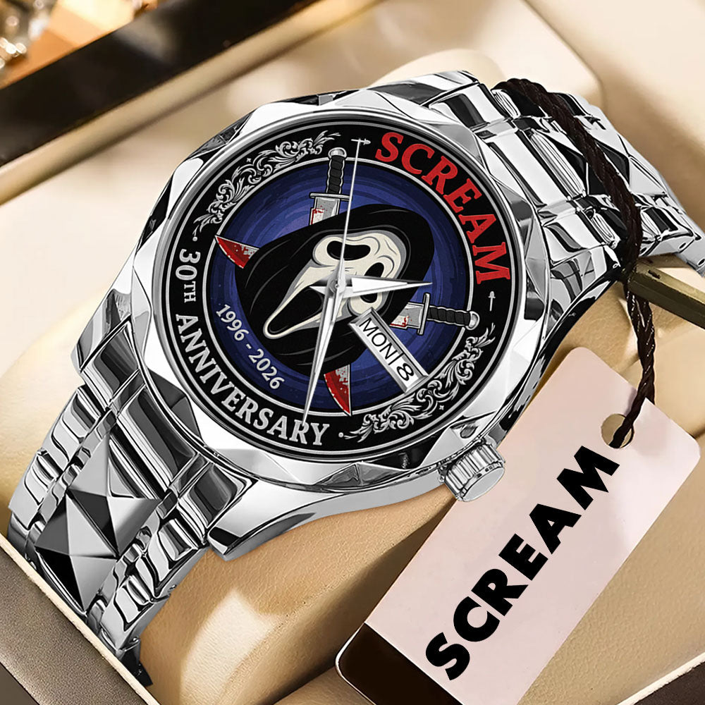 Scream 30th Anniversary Alloy Luxury Quartz Watch - GNE4837