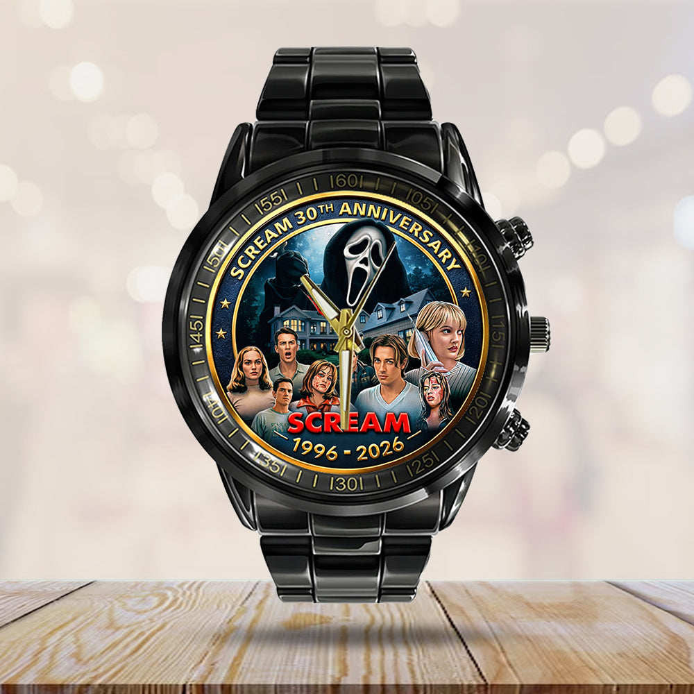 Scream 30th Anniversary Black Stainless Steel Watch - TMTHU3691