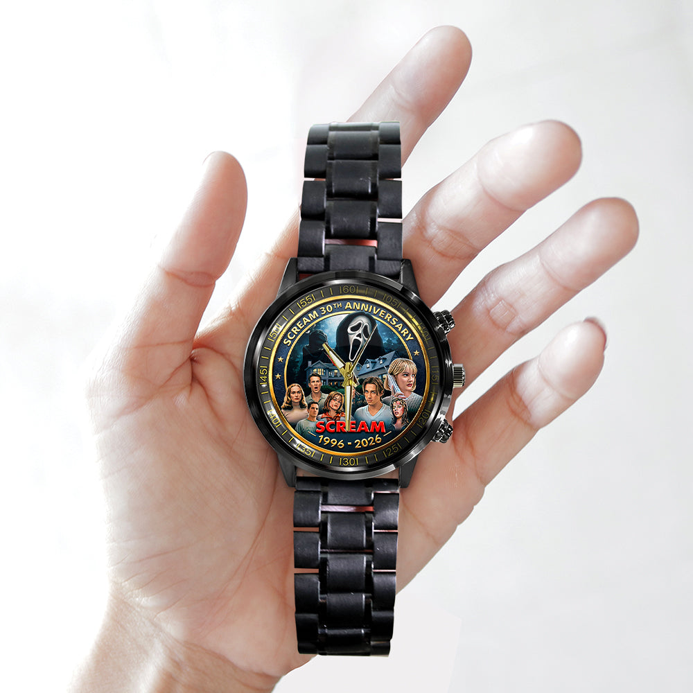 Scream 30th Anniversary Black Stainless Steel Watch - TMTHU3691