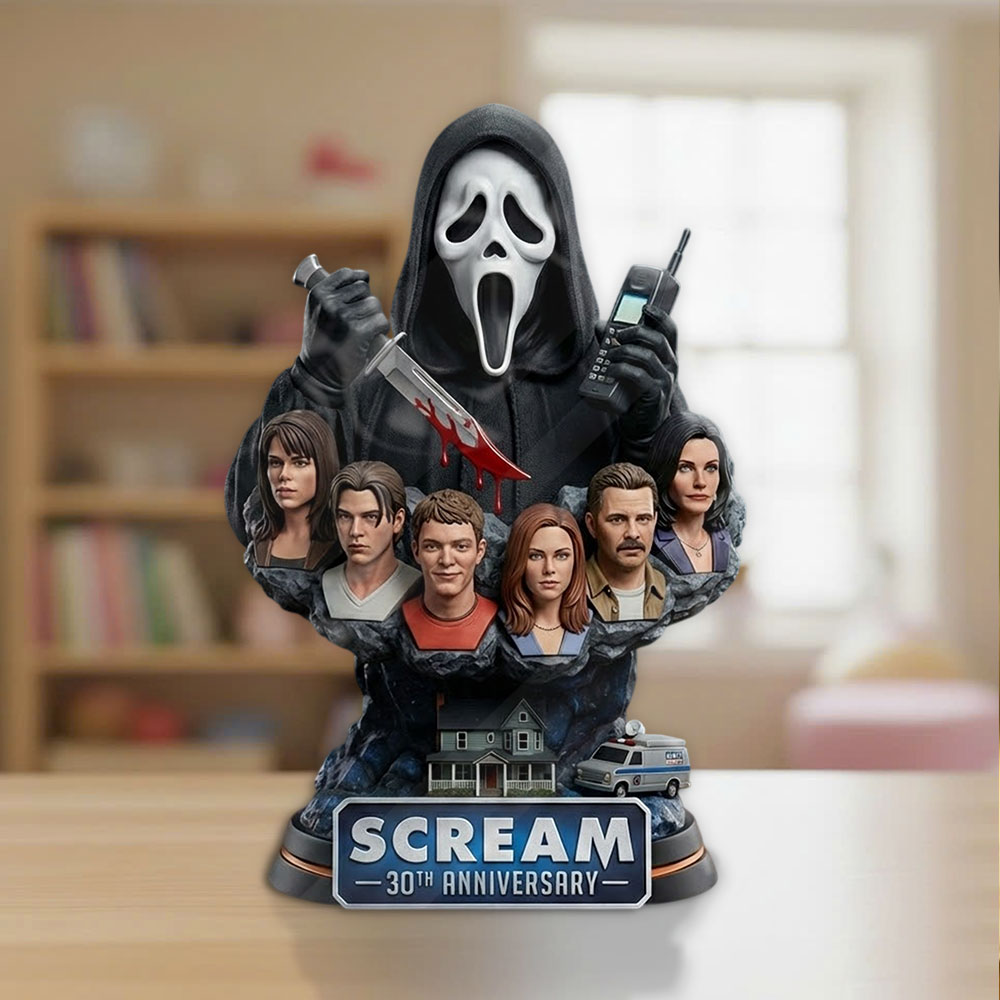 Scream 30th Anniversary Custom Shape Acrylic Plaque – TMTHU3845