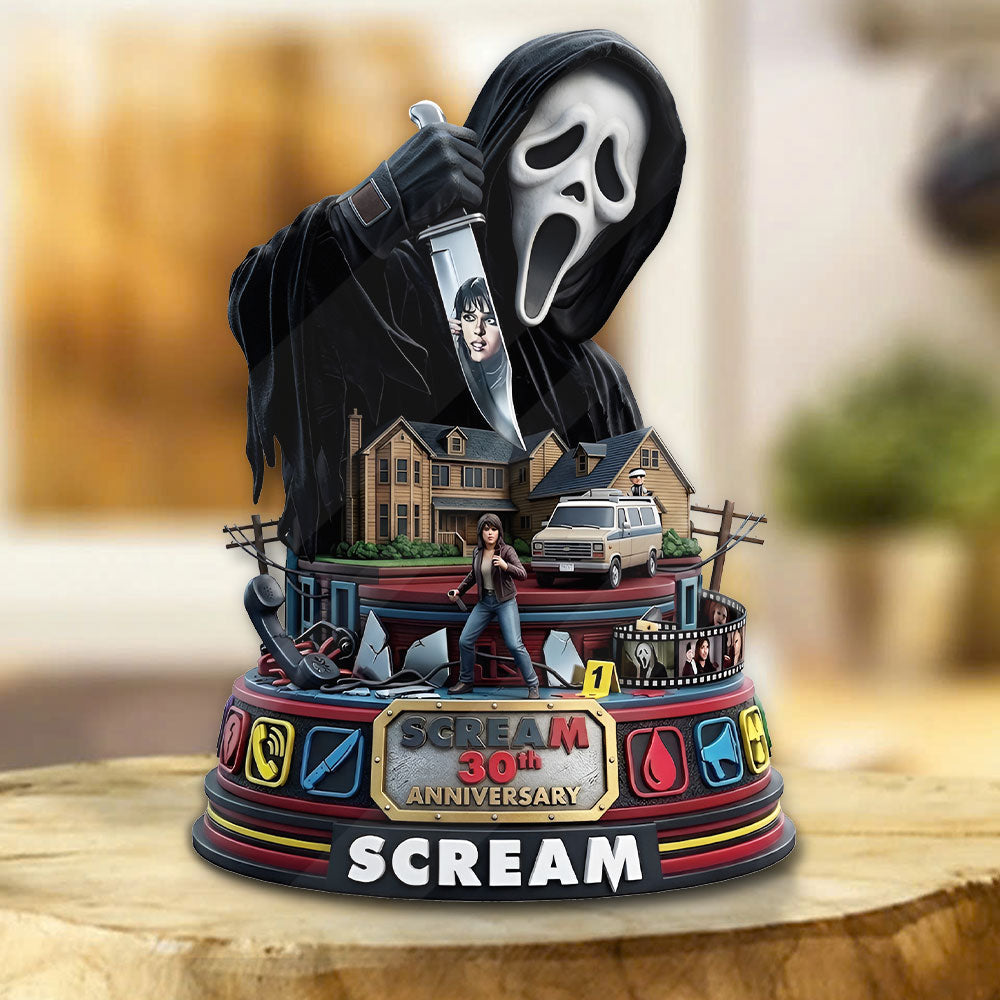 Scream 30th Anniversary Custom Shape Acrylic Plaque – TMTHU5970