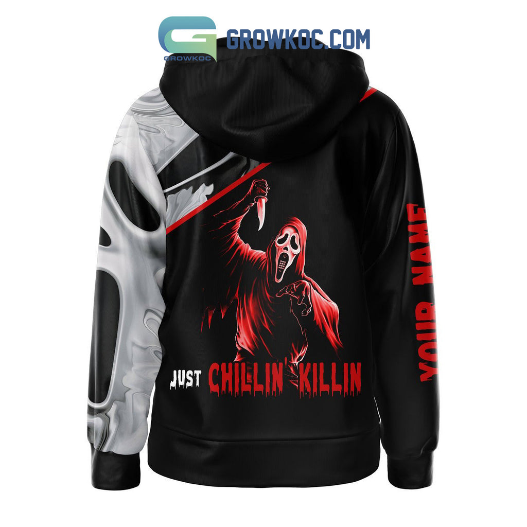 Scream Just Chillin Killin Personalized Hoodie T Shirt