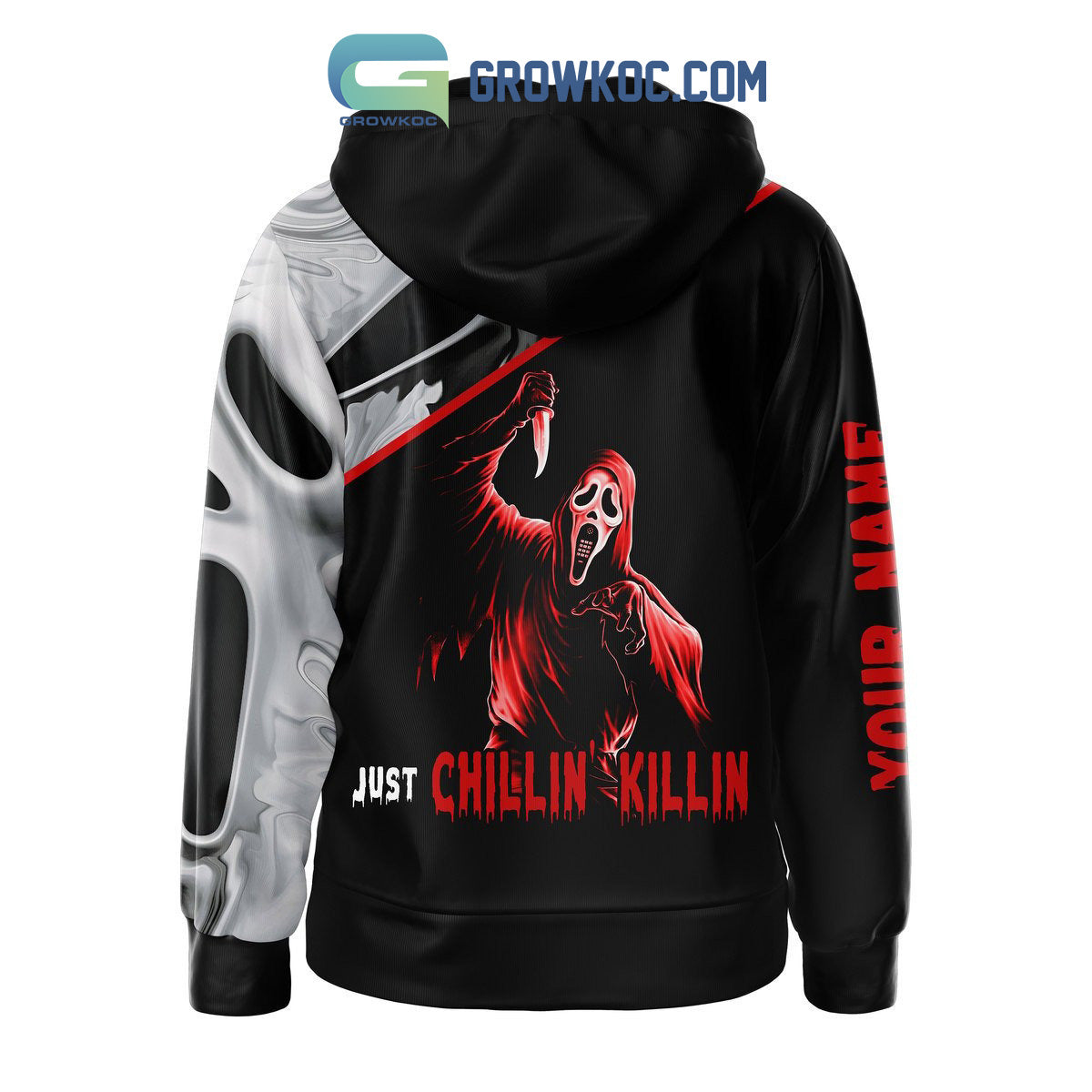 Scream Just Chillin Killin Personalized Hoodie T Shirt